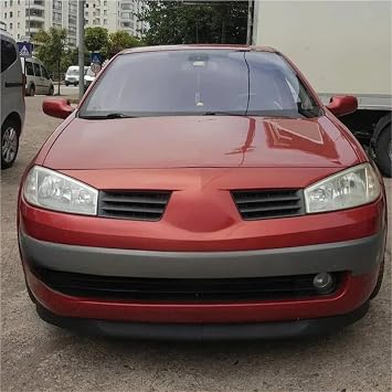 Auto Anti-Collision Strip 2 Pcs Front Bumper Lip Fit For Renault Fit For Megane 2 Body Kit Spoiler Splitter Diffuser Flap Car Front Spoilers(B)