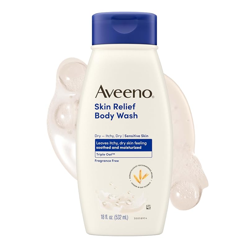 Aveeno Skin Relief Sabonete Líquido Corporal sem Fragrância, 532 mL