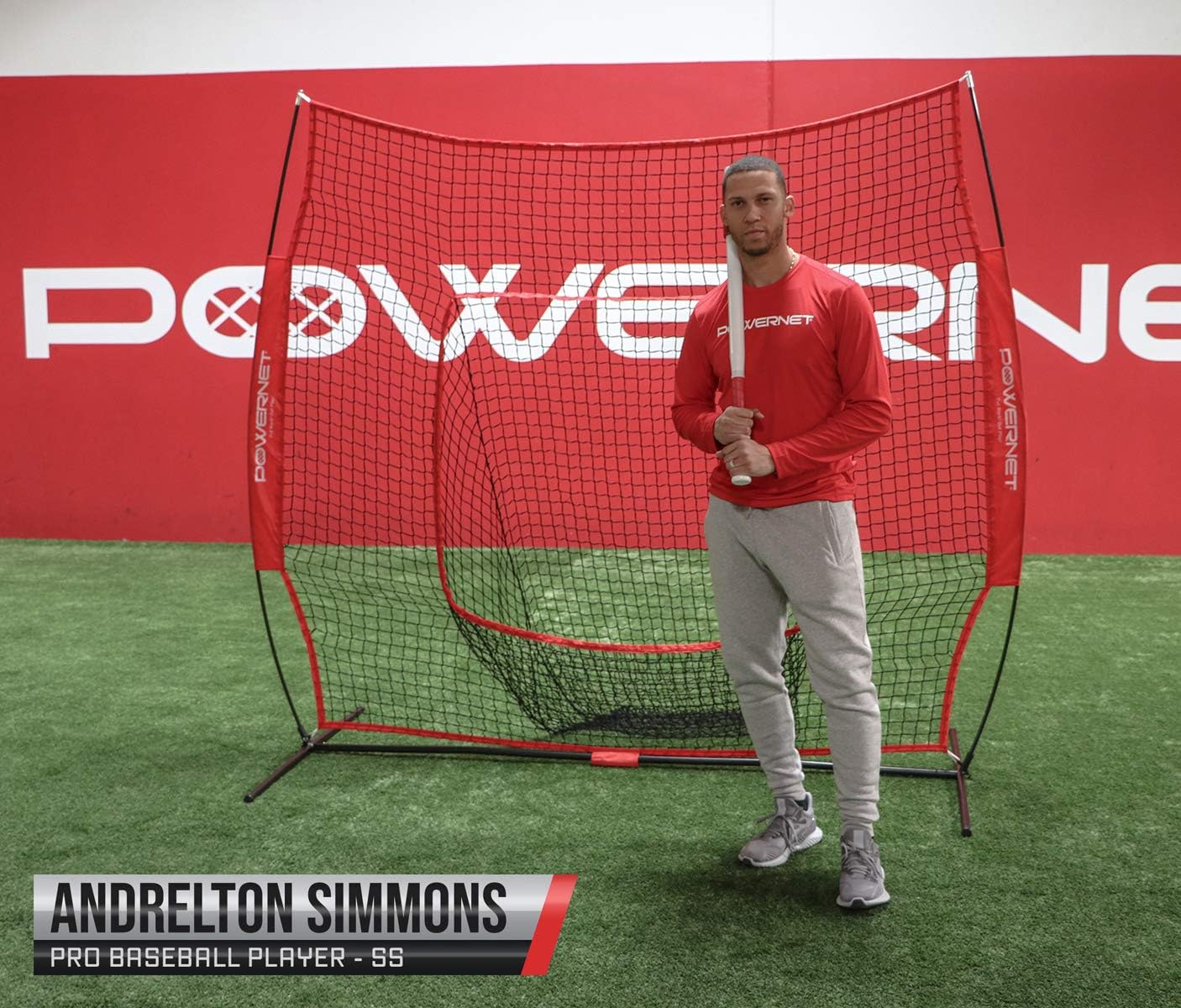 PowerNet Baseball Softball Practice Net 7x7 Bundle + I-Screen (1 Frame + 2 Nets) | Training Aid Equipment | Instant Pitcher Barrier from Line Drives Grounders | Front Toss | Hitting Fielding Drills : Sports & Outdoors