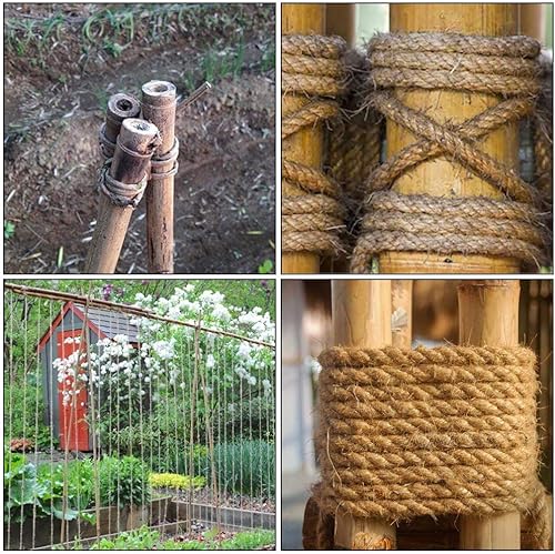 Miniatura 4 de Cuerda de yute gruesa de 328 pies, duradera, perfecta para el hogar, jardinería, manualidades, embalajes, tarros de masón, decoración de aspecto