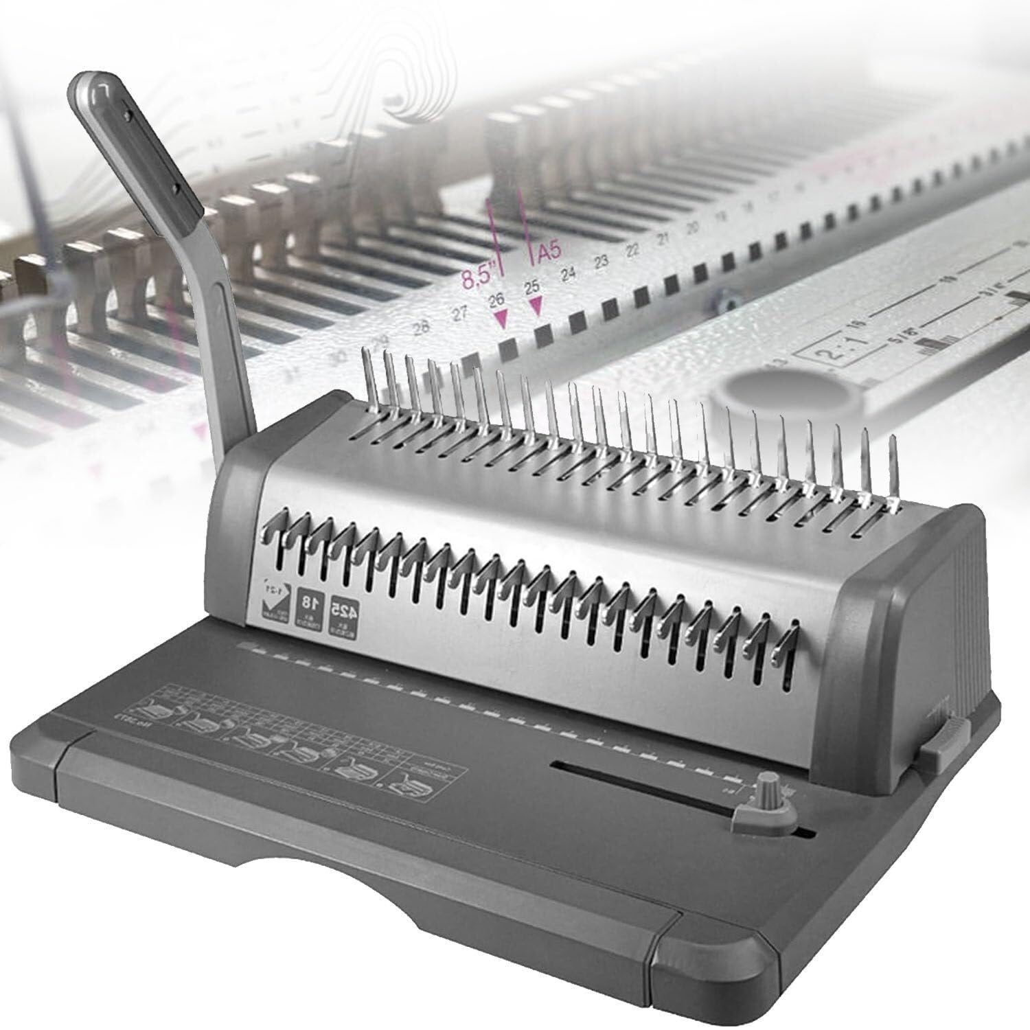 Relieuse à bobines perforatrice 300 mm avec jeu de peignes inclus