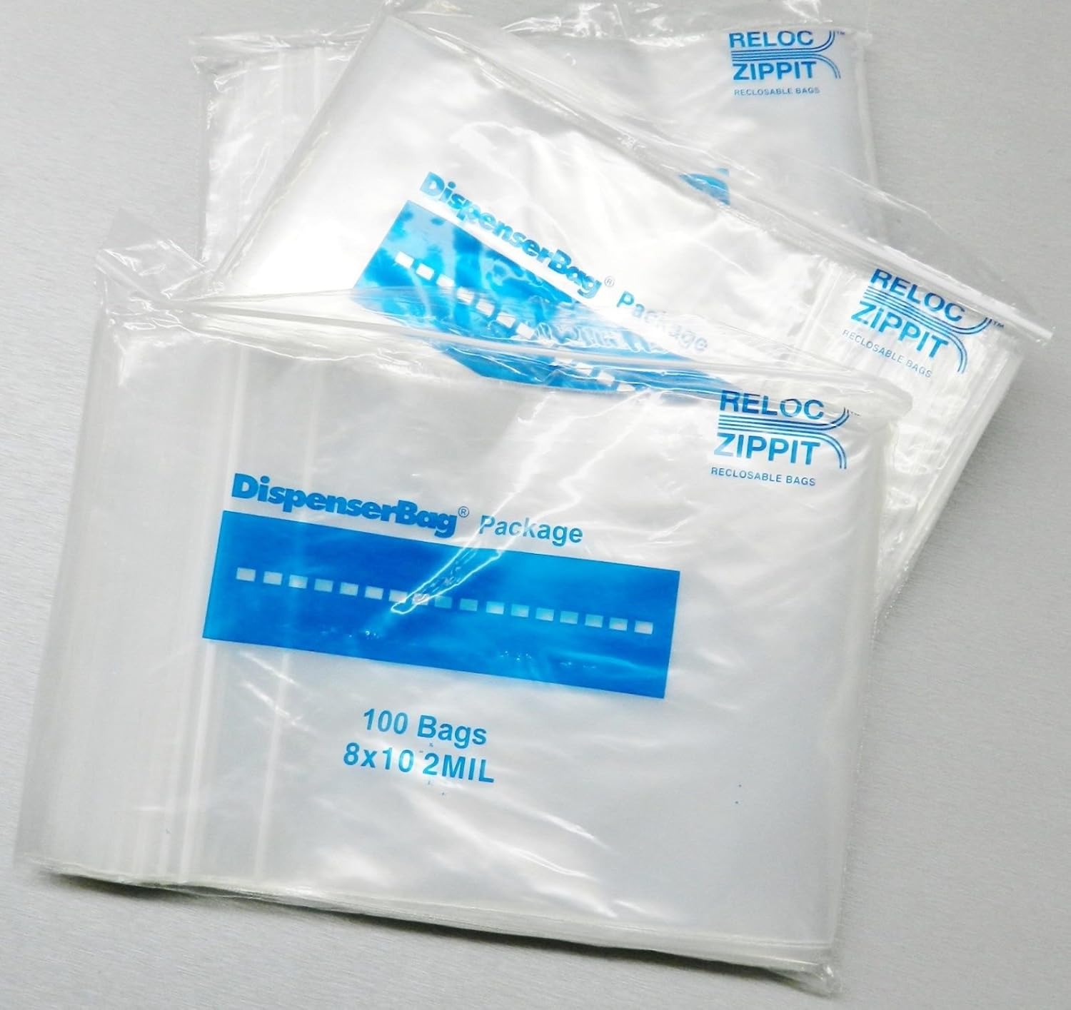 1,200 ZIPLOCK BAGS 8x10 CLEAR 2MIL POLY RECLOSABLE 2 MIL ZIP LOCK BAG 8" x 10" (14.4 L BOX) NOVELTOOLS