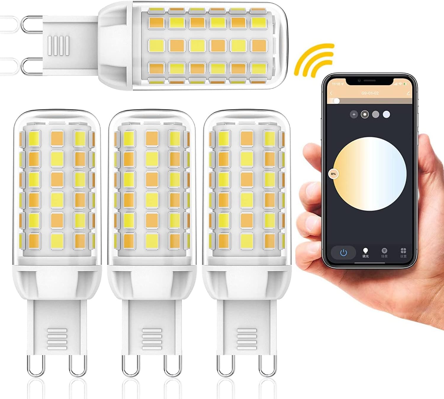 G9 smart bulbs Wifi LED Smart Bulb G9 Smart Light Bulb, Alexa Smart Bulb 3W 320LM 40W Halogen