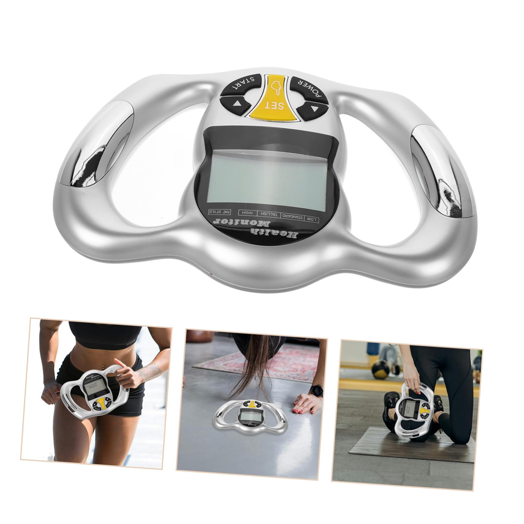 ibasenice Medidor de Grasa Corporal Portátil Interfaz Fácil de Usar y Análisis Multifuncional, Dispositivo Abs para Medición Precisa Lugar y Momento