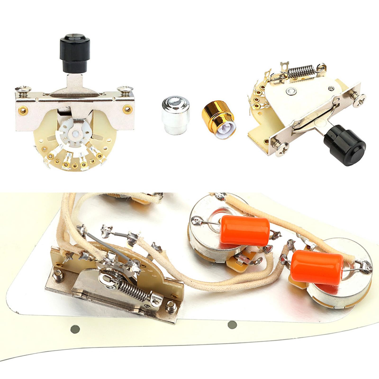 COPLKY 5 Way Lever Switches Selector Vintage Guitar Switches Electric Guitar Pickup Lever Switches Electric Guitar Accessories