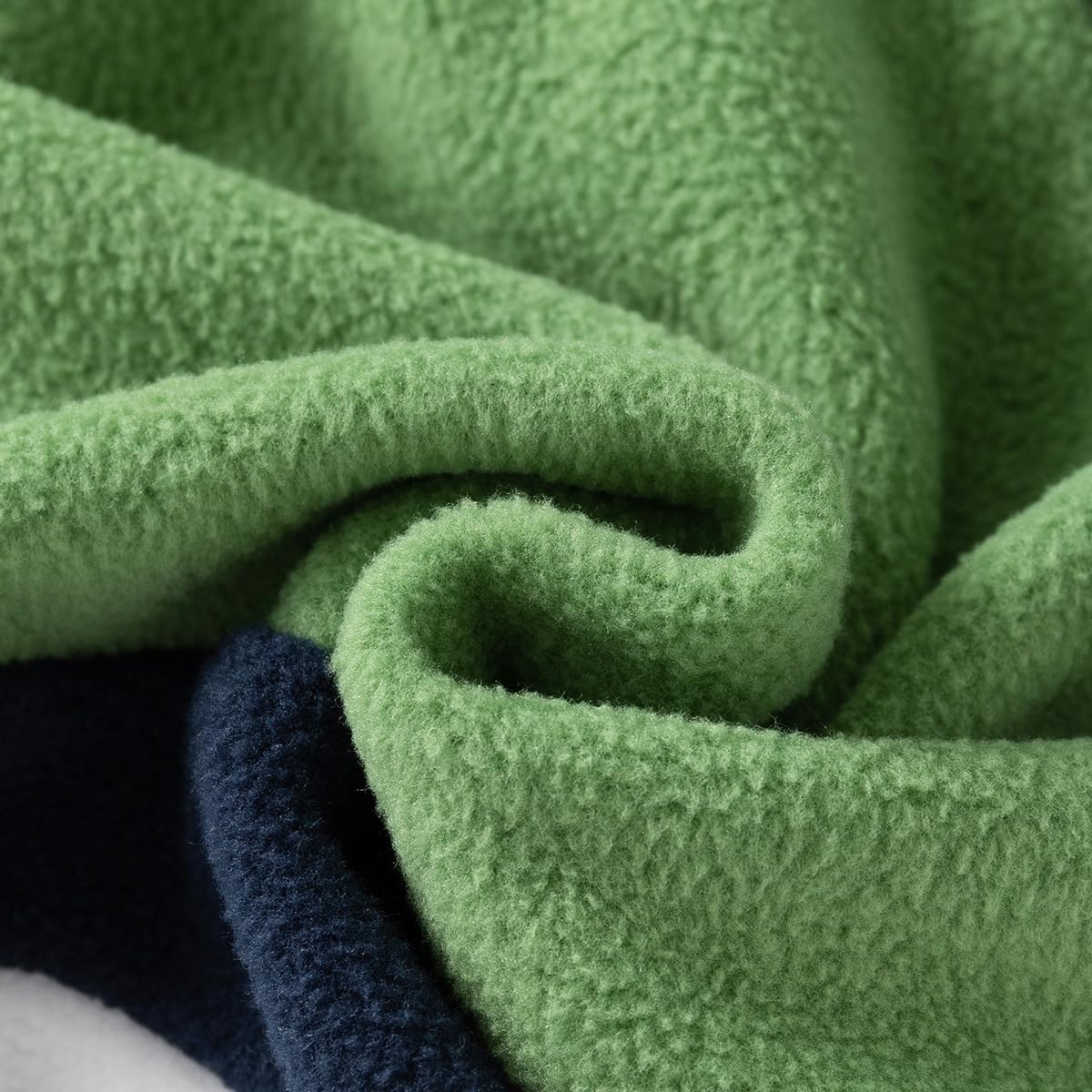 Baby Boys Girls Fleece Jacket Cardigans Contrast Color Long Sleeve Top Winter Warm Coat Winter Outerwear (Green,110/3-4 Y,Unisex,Big Kid,US,Age,3 Years,4 Years)