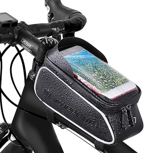 Soporte universal para teléfono para bicicleta, negro, montaje en manillar, compatible con iPhone 15, 14, 13, 12, 11, 10, Samsung Galaxy S8 Plus,