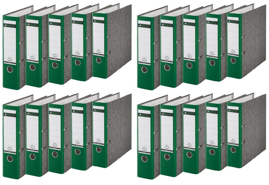 Leitz Quality Folder 180°, breit | 20er Pack, Green, 1