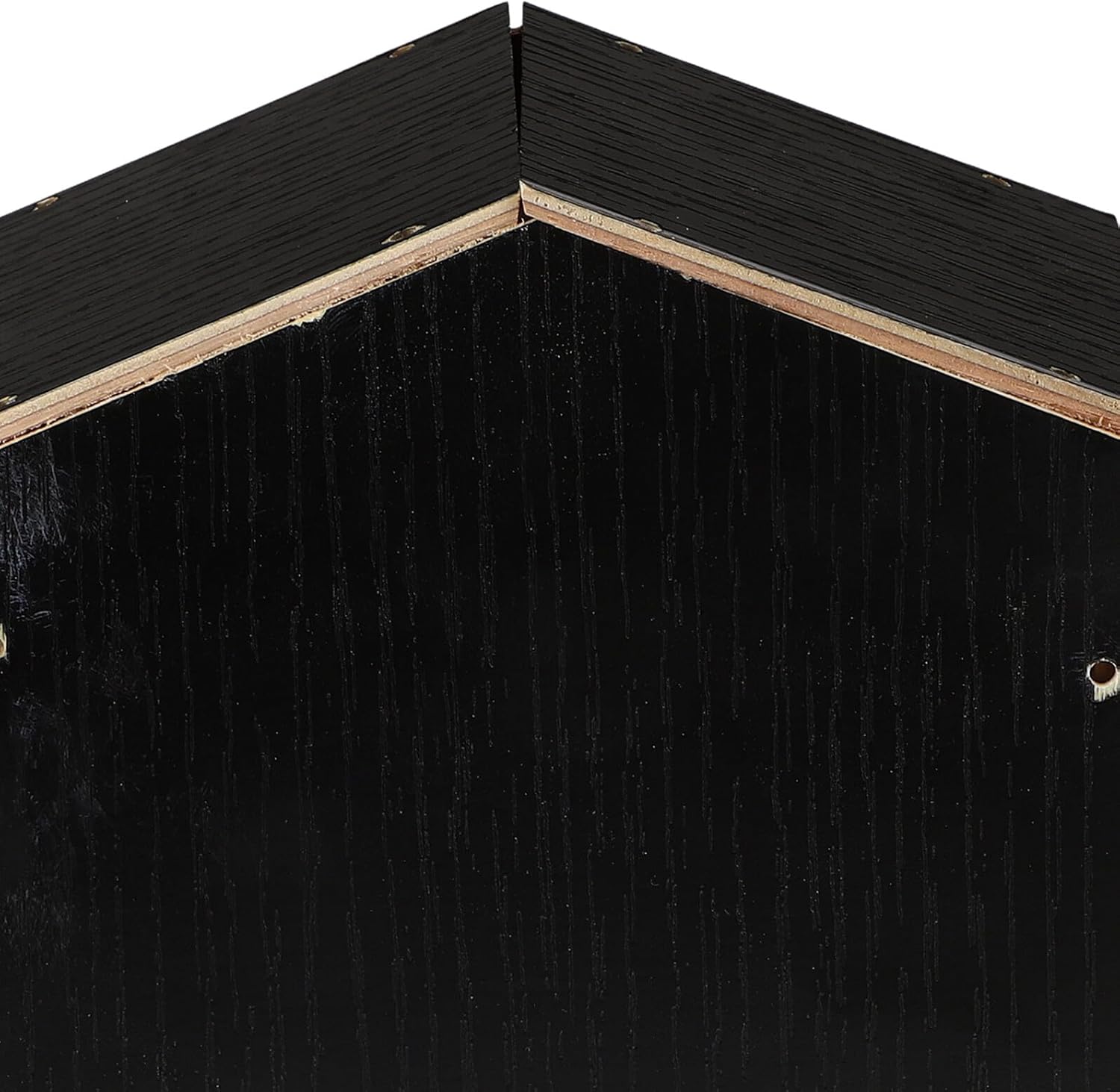 HOMSFOU Outdoor Wooden Bat Shelter Double Chamber Bat House for Backyard Garden Hanging with Weather-Resistant Design