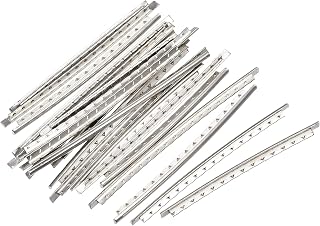 MECCANIXITY Acoustic Guitar Fret Wire Guitar Fretboard 20 Fret 2.2mm Silver Tone for Guitar Fingerboard Replacement, Pack of 40
