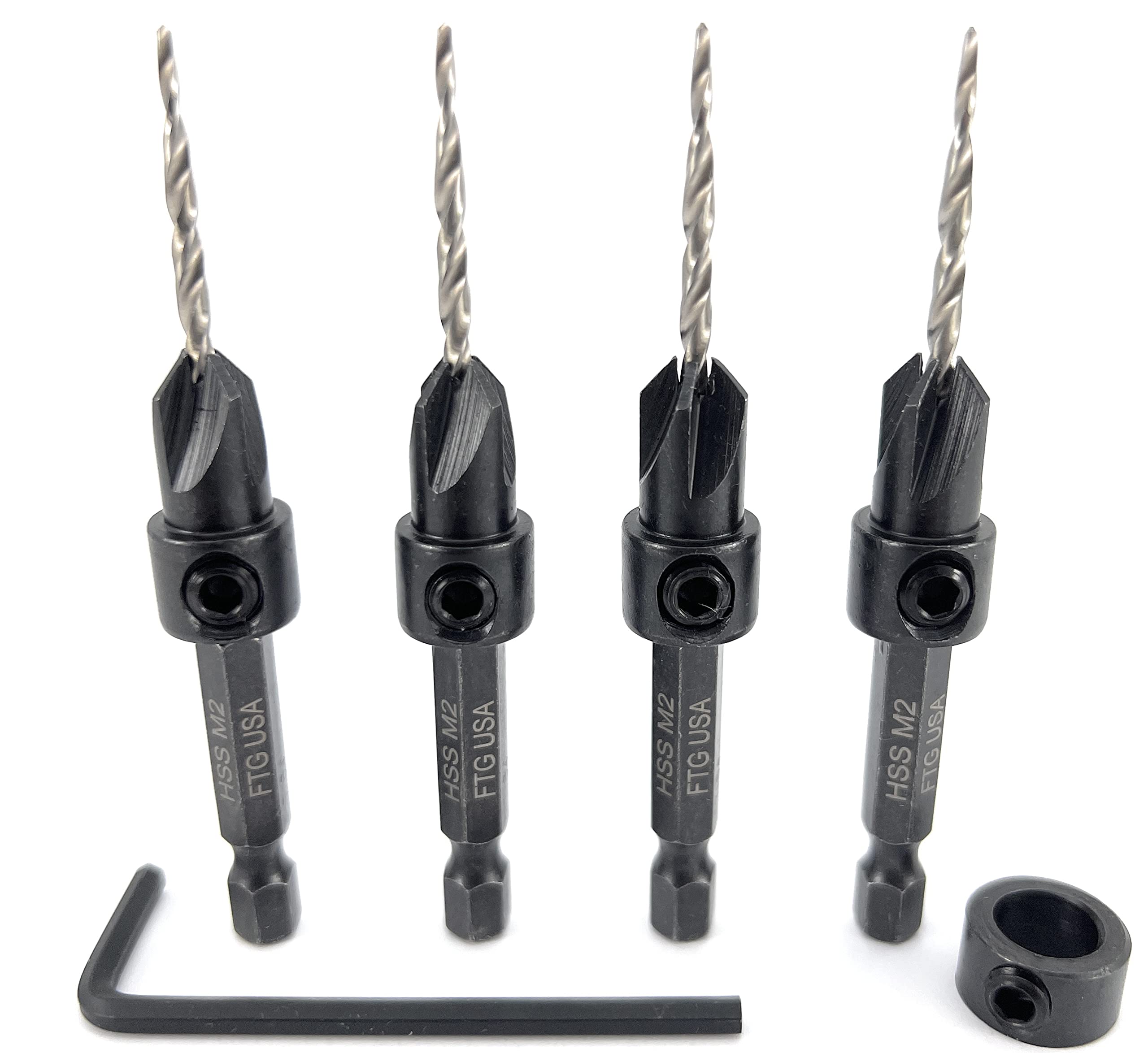 FTG Countersink Drill Bit Set - 5 Piece Wood -18