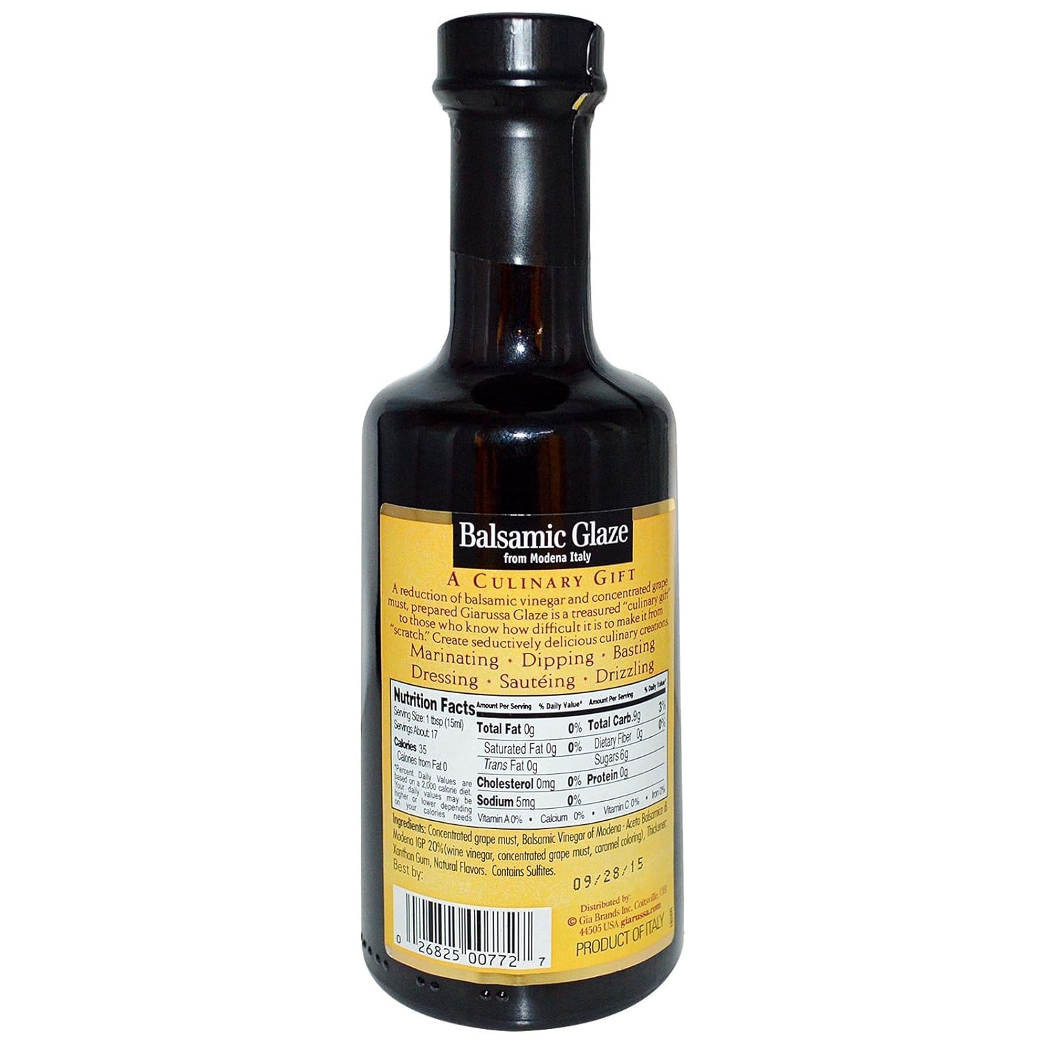 Gia Russa, Balsamic Glaze, 8.5 fl oz (250 ml)(Pack of 3)