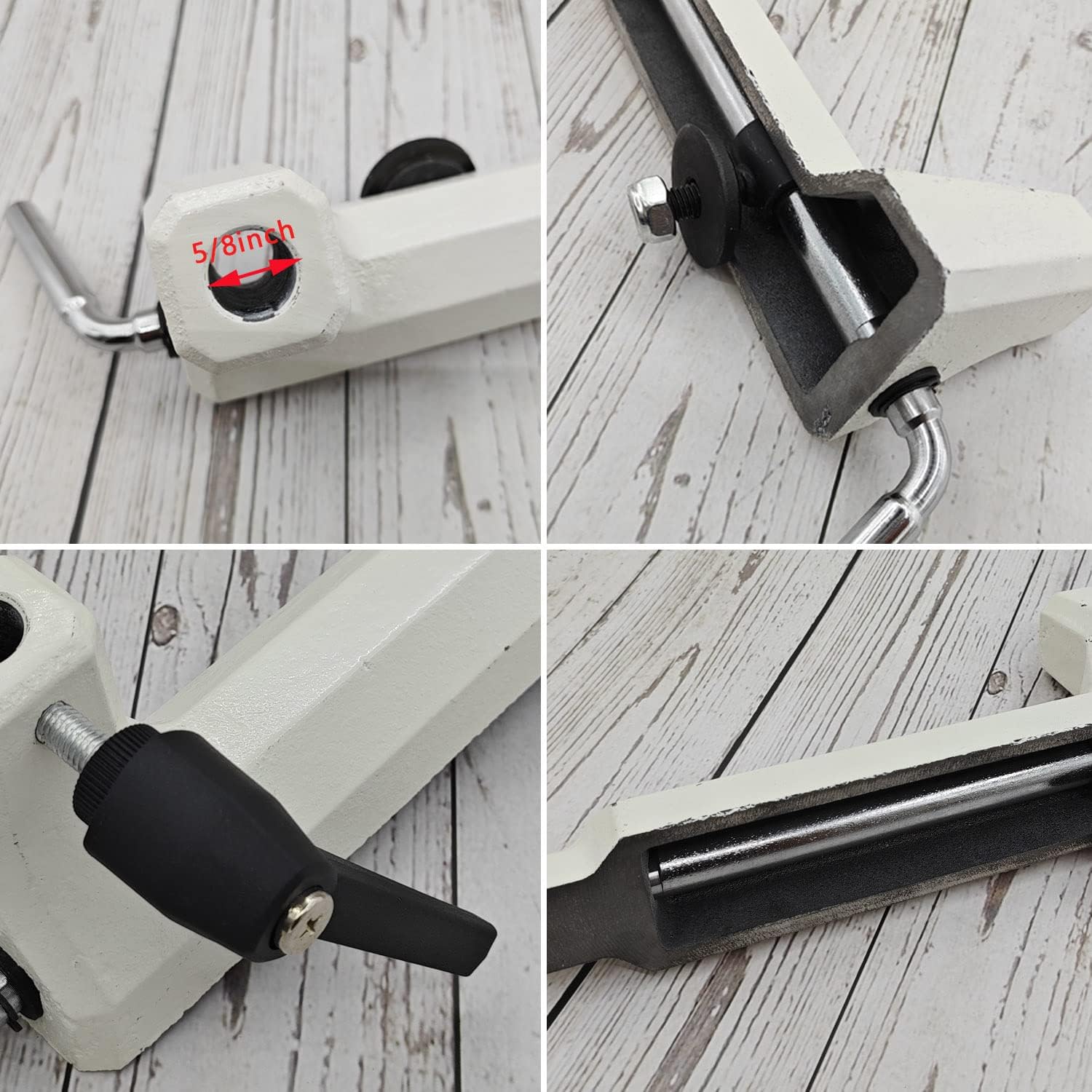 Wood Lathe Tool Rest Holder Base for Benchtop Cast Iron Wood Lathe Tools and Accessories for Mini Lathe, 5/8 Inch Hole Diameter