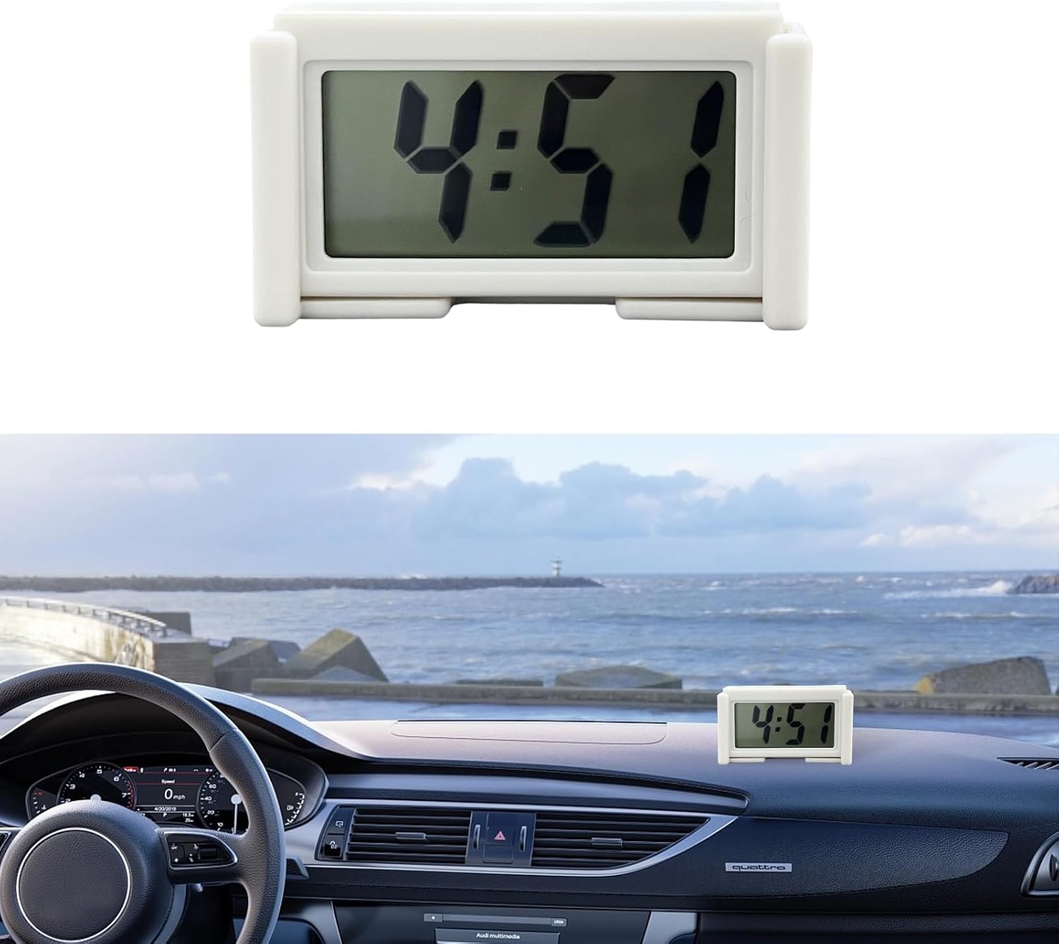 Horloge Voiture Tableau De Bord Autocollante