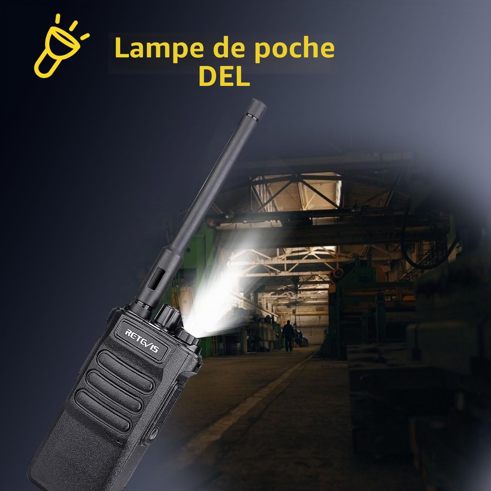 Retevis RT86 Talkie Walkie, Radio Bidirectionnelle Longue Portée