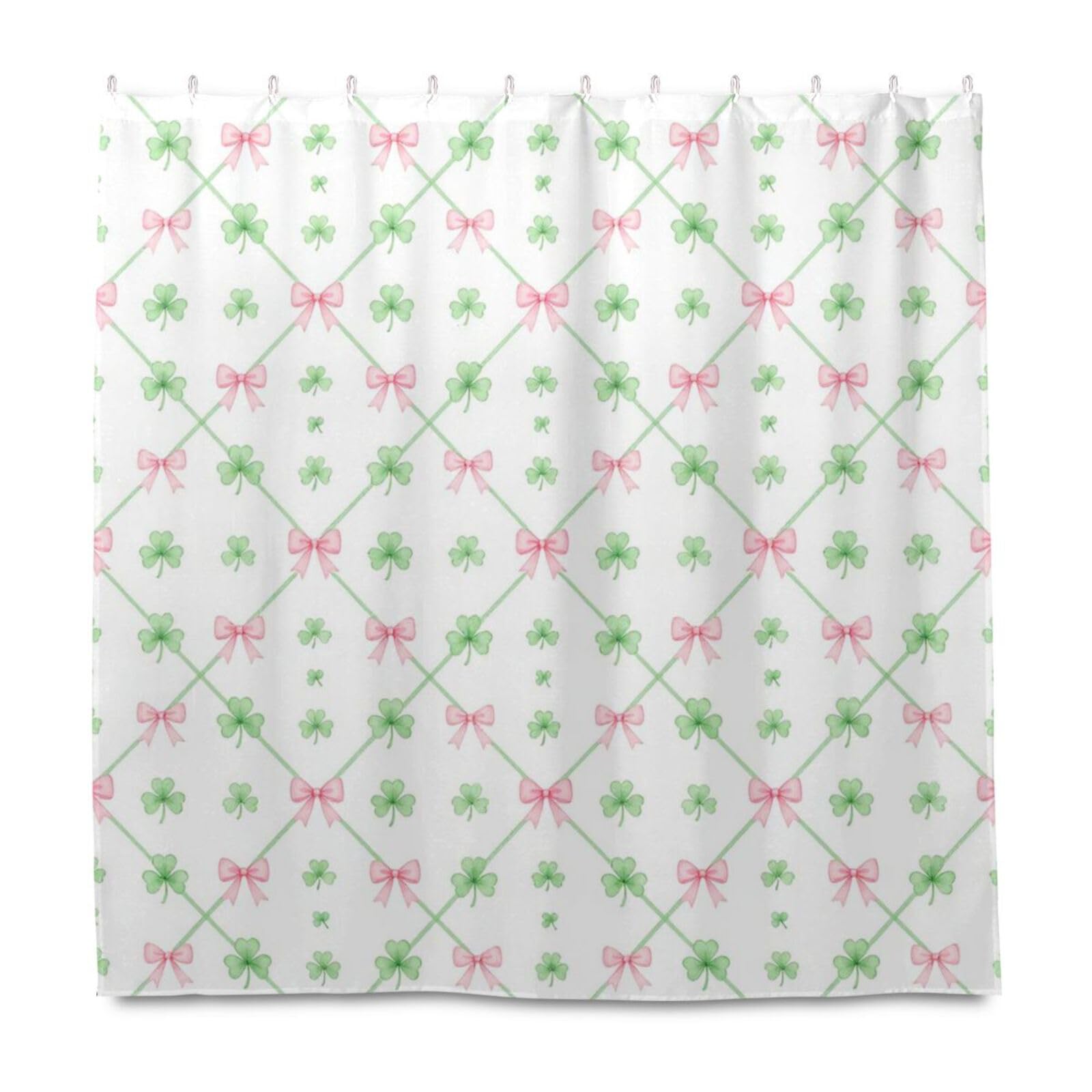 Rideau de douche 183 x 183 cm anti-moisissure en polyester avec crochets de douche