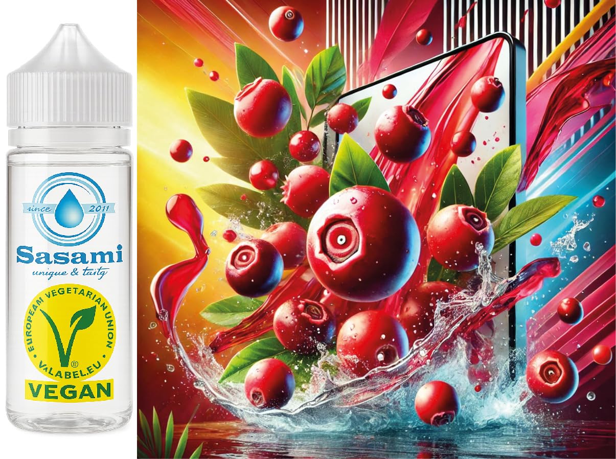 Cranberry aroma concentrato - vegano - Sasami - 100ml