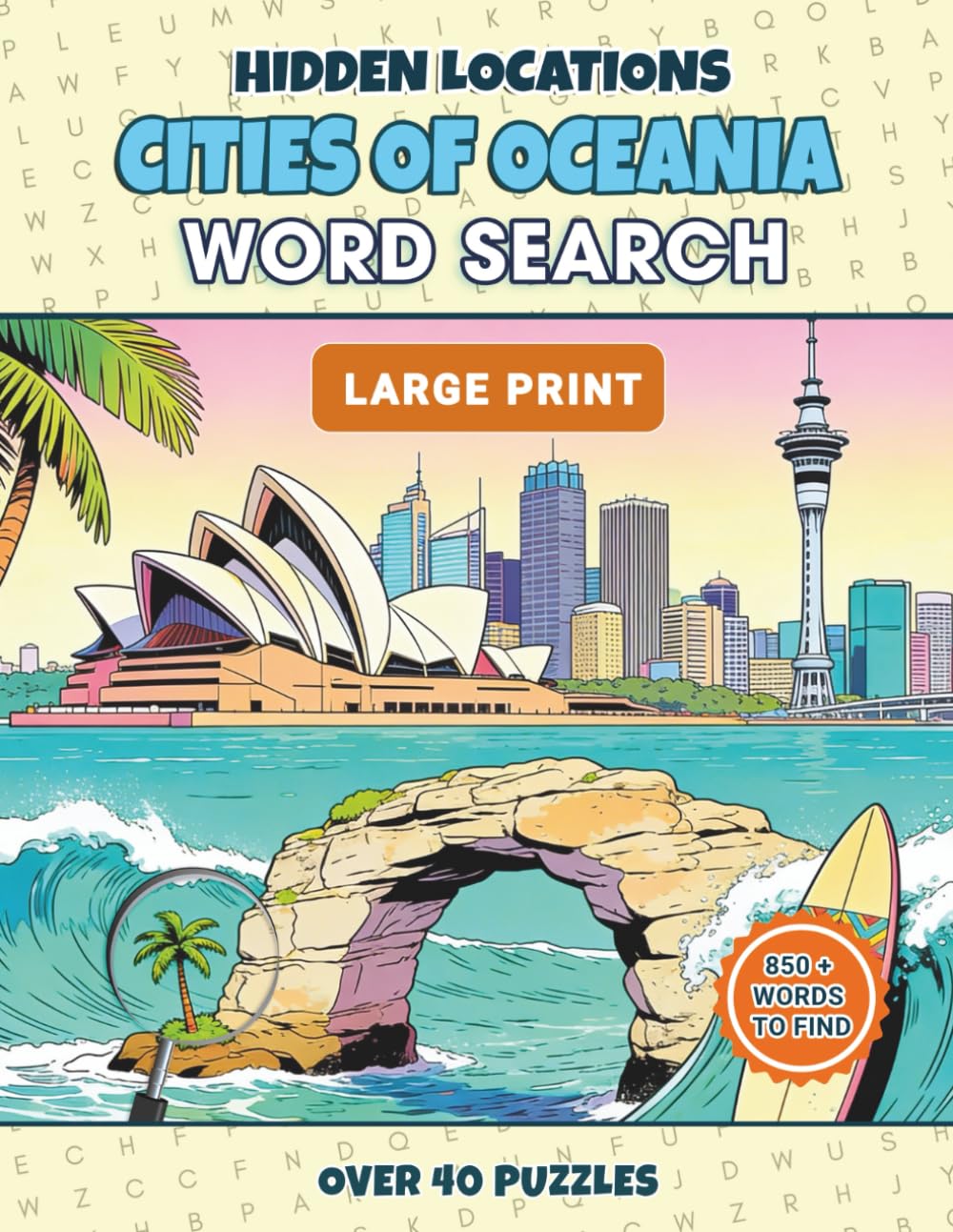 Hidden Locations: Cities of Oceania: Word Search