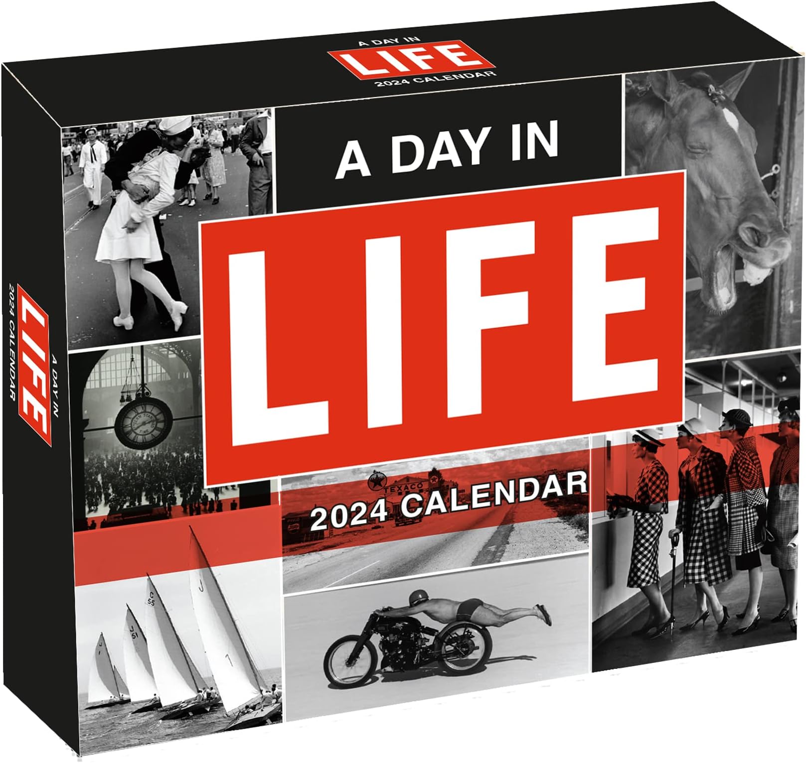 Amazon com : A Day in Life 2024 Boxed Daily Desk Calendar : Office Products