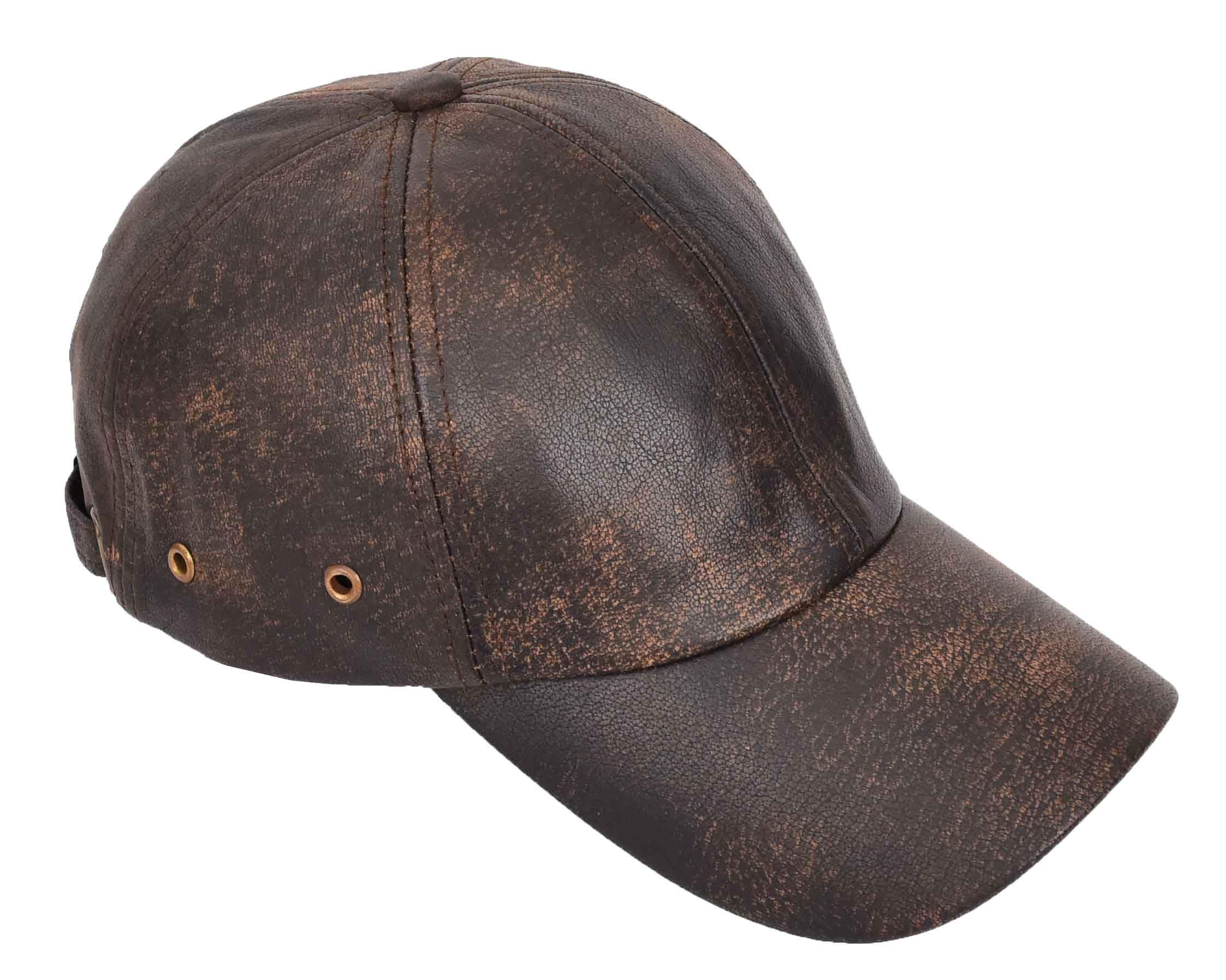 Casquette de baseball en cuir imperméable et réglable toutes saisons - 7