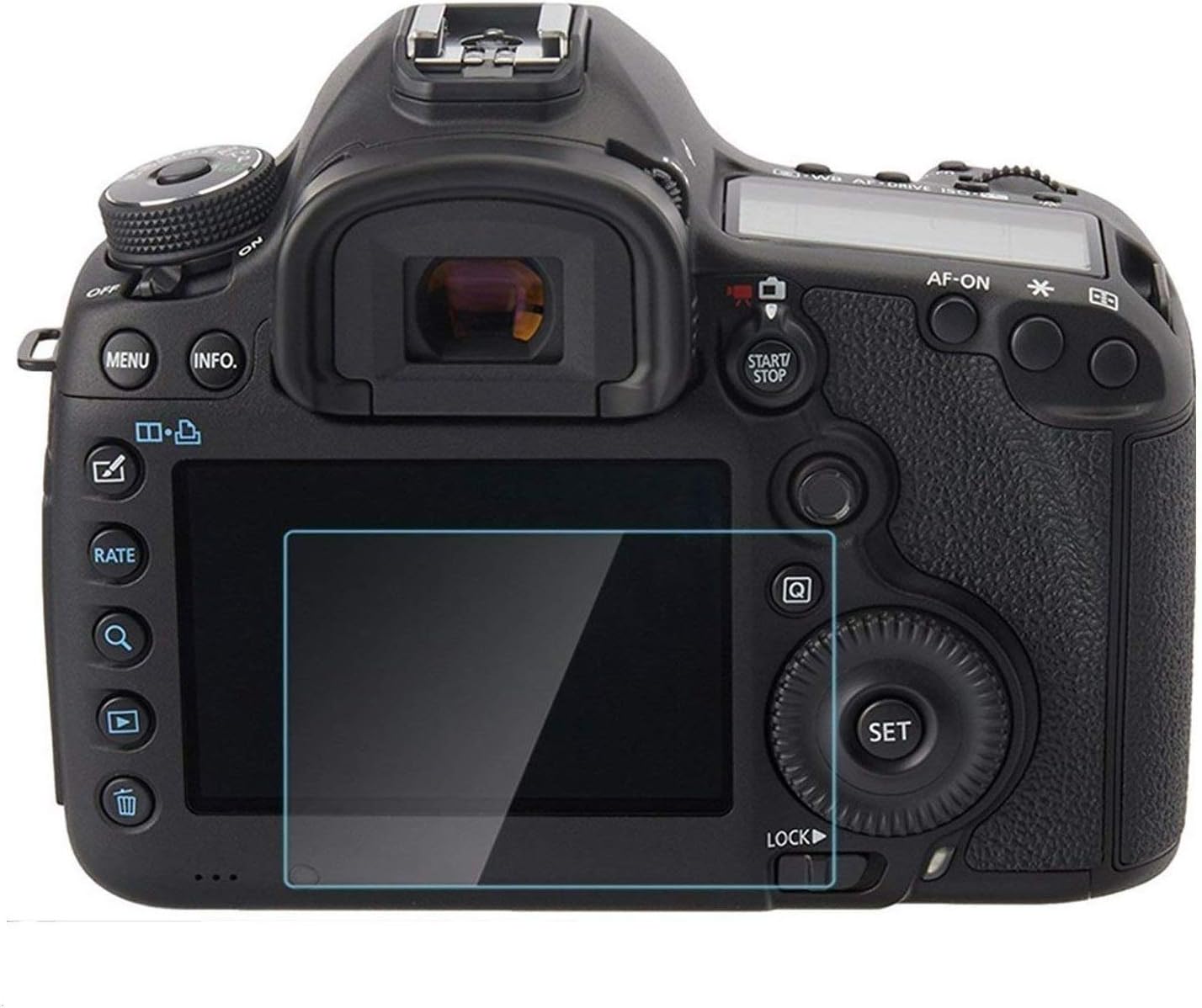 Action Pro 9H Nano Hammer Proof Screen Guard Protector Compatible With For Canon EOS 5D Mark III 3 / IV 4 Digital DSLR Camera