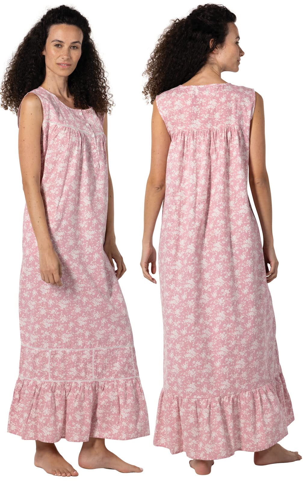 The 1 for U Naomi - Camisón sin Mangas 100% algodón para Mujer, XS - 3X