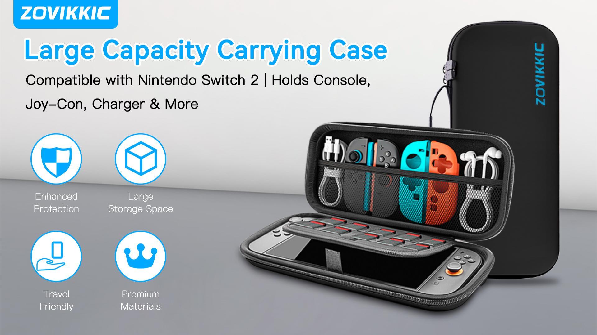 Amazon.com: ZOVIKKIC Switch 2 Case for Nintendo Switch 2, Hard