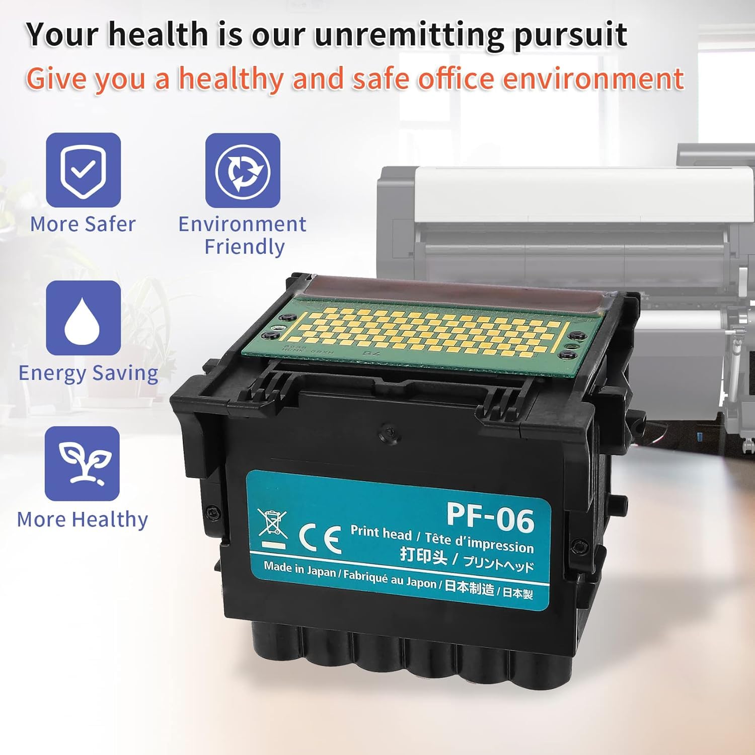 Ademon Tête d'impression Pf-06 compatible Ta-20 Ta-30 TA-5200 TA-5300 TM-200 TM-205 TM-300 TM-305 TM-5205 TM-5305 TX-2000 TX-3000 TX-4000 TX-5200
