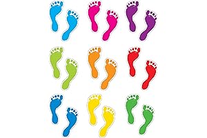 Carson Dellosa 54-Piece Footprints Bulletin Board Cutouts: Enliven Your Classroom