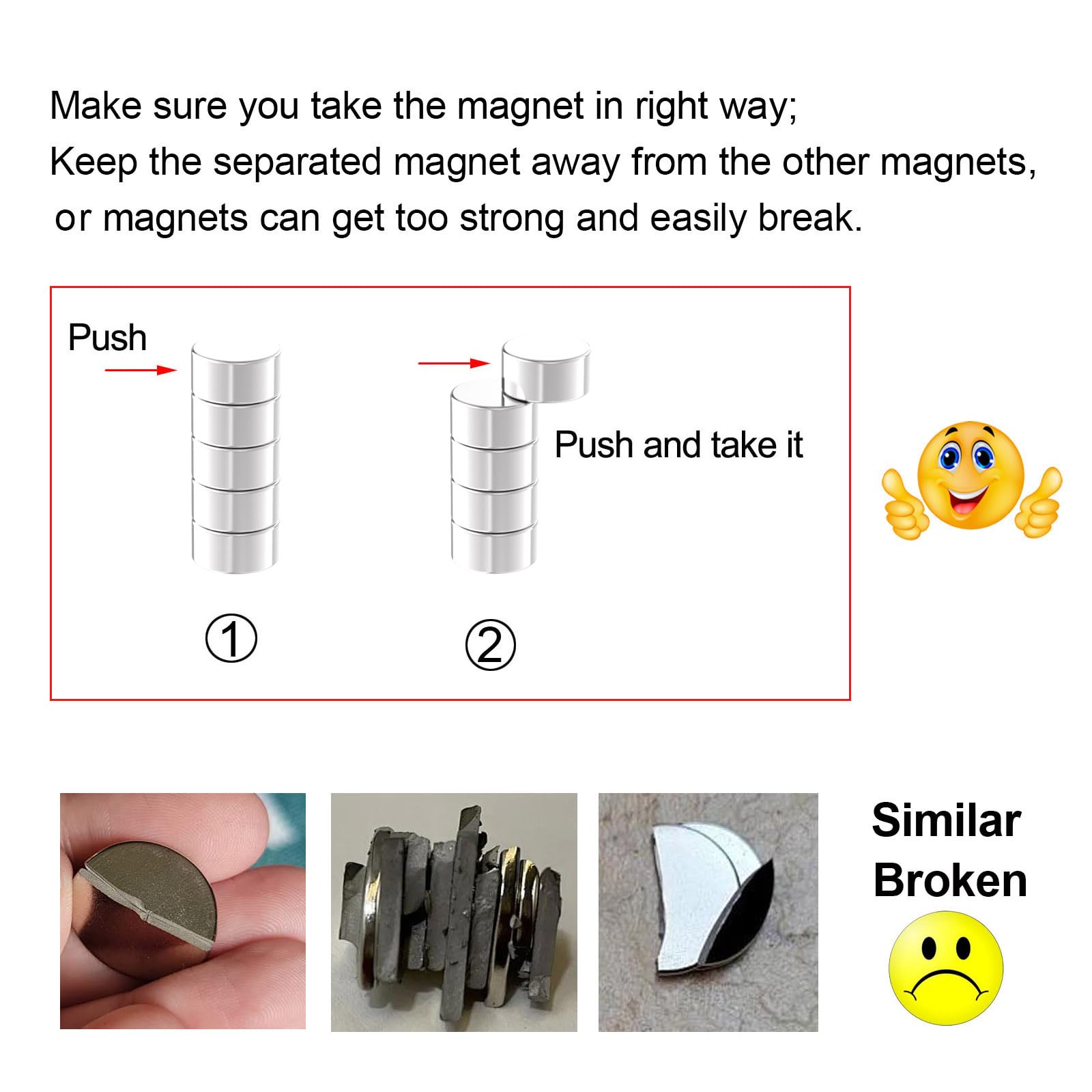 N52 Magnets - 1/2" D x 1/4" H - 20 Pack, Powerful 1/2 Inch Super Strong Neodymium Disc Magnet,Mighty Rare Earth Magnets for Fridge, DIY, Building, Scientific, Craft, and Office Magnet — Amazon image 6