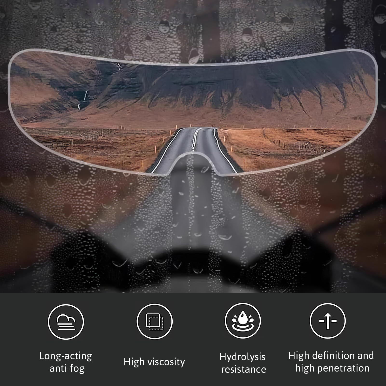 Visiera Trasparente Per Casco Integrale – Antiappannamento E Antigraffio, In Acrilico, Diametro Foro 32 Cm, Sostituzione Universale Per Motociclisti