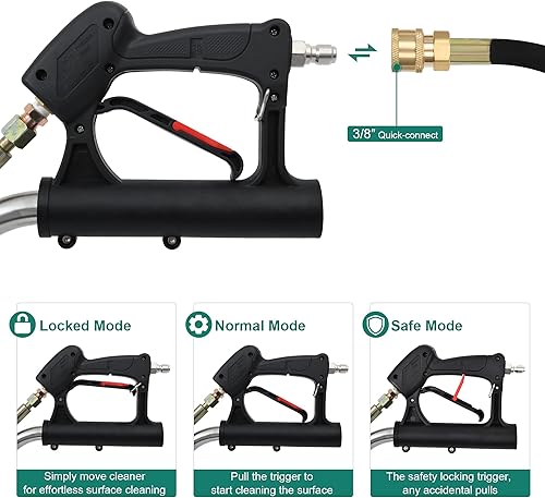 Miniatura 5 de YITAHOME Pressure Washer Surface Cleaner, 24" Dual Handle with 4 Nozzles & 4 Replacements, High Pressure Cleaner for Driveways, Sidewalks, Patios,