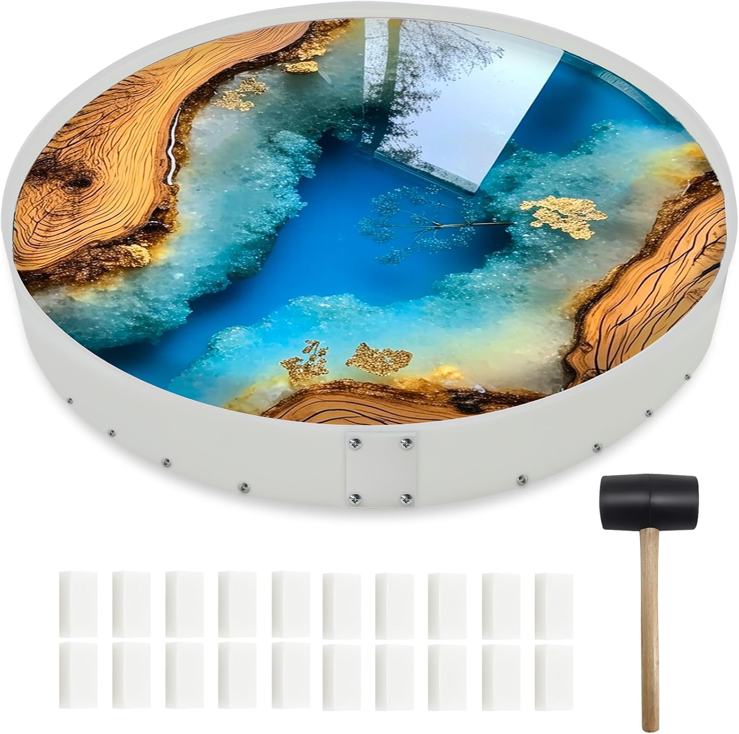 Extra Large Epoxy Resin Table Molds,30" Reusable Deep Round Detachable Molds for Epoxy Resin Casting,Circle River Table,Coffee Table,Cutting Board,Tray,Home Decoration,Floral Preservation