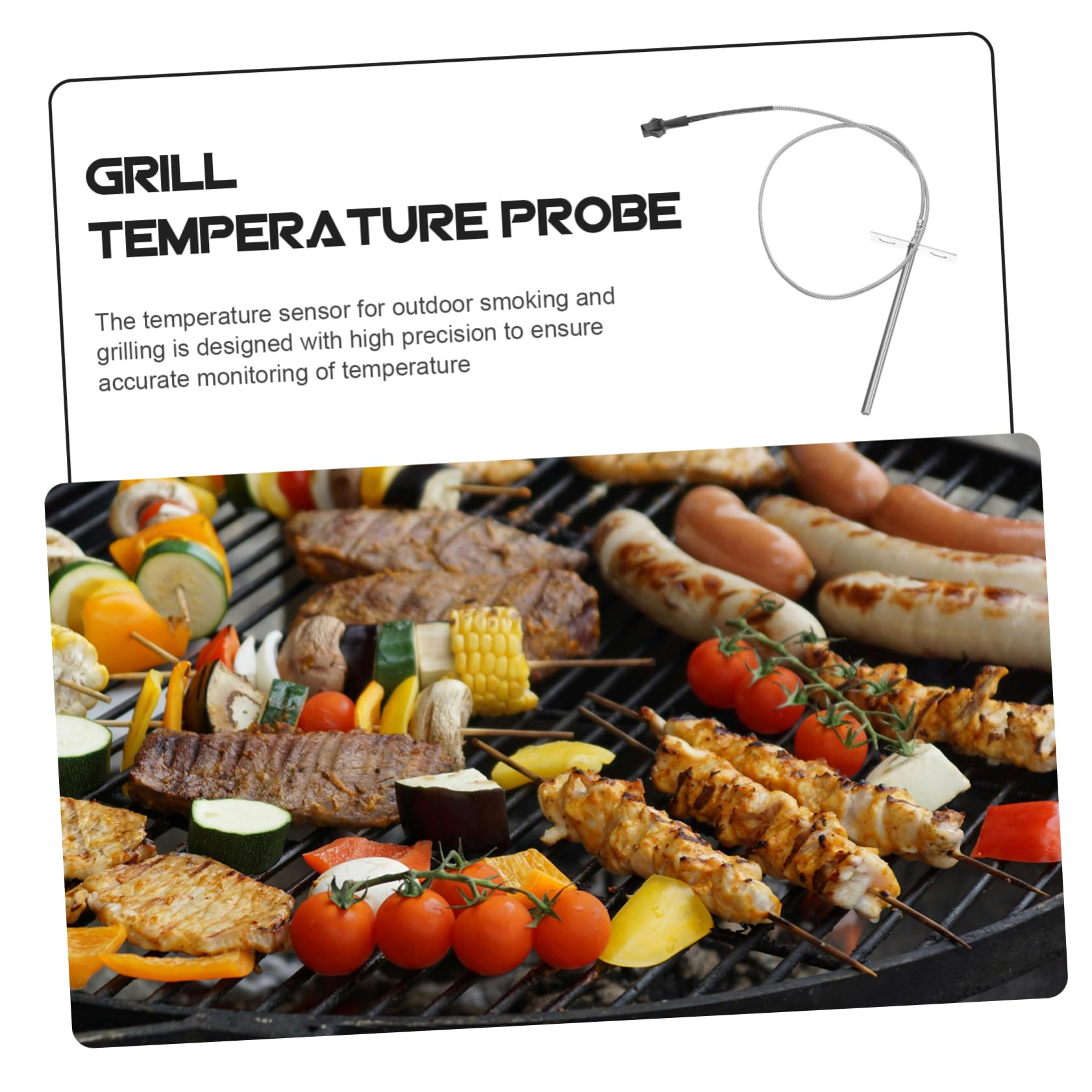 HANABASS 2sets Termometro Per Affumicatura Accessorio Resistente Temperature Per Monitoraggio Bbq e La All