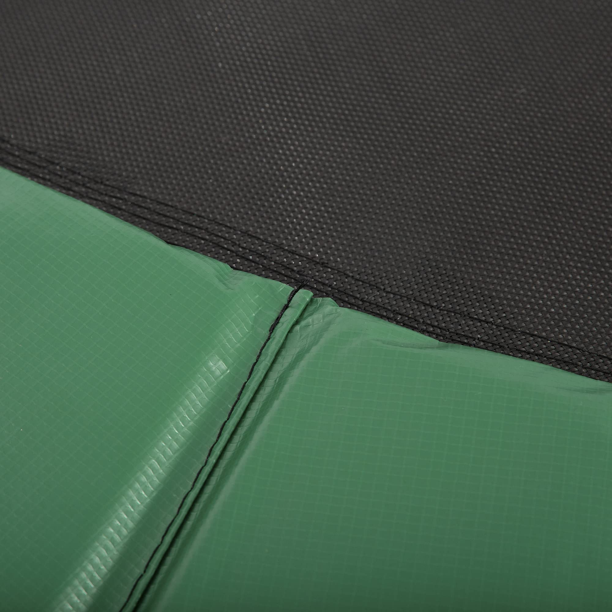 HOMCOM Cubierta de Protección Acolchada Borde de Seguridad para Trampolines Cama Elástica con Diámetro Ø366 cm Verde