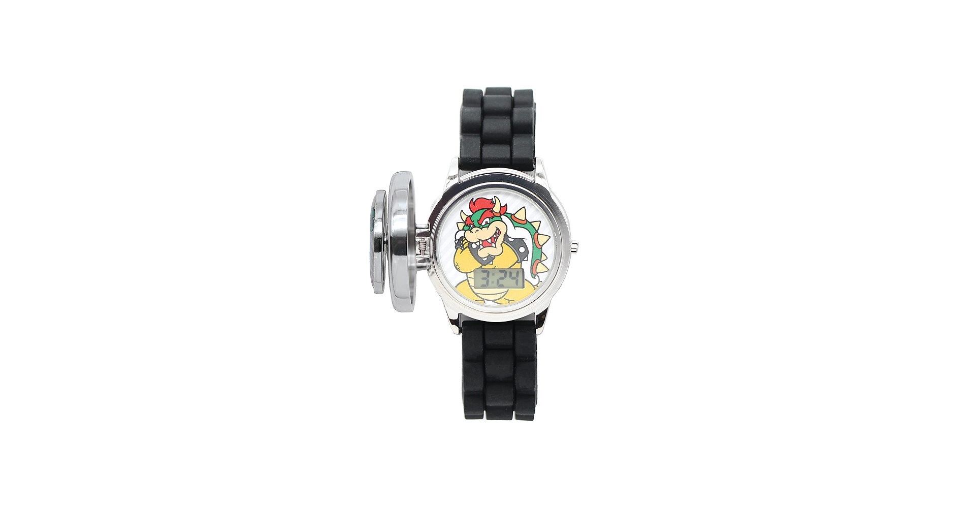 スーパーマリオカート FLIP TOP TALKING WATCH Amazon.com: Accutime Kids Nintendo Super Mario Digital