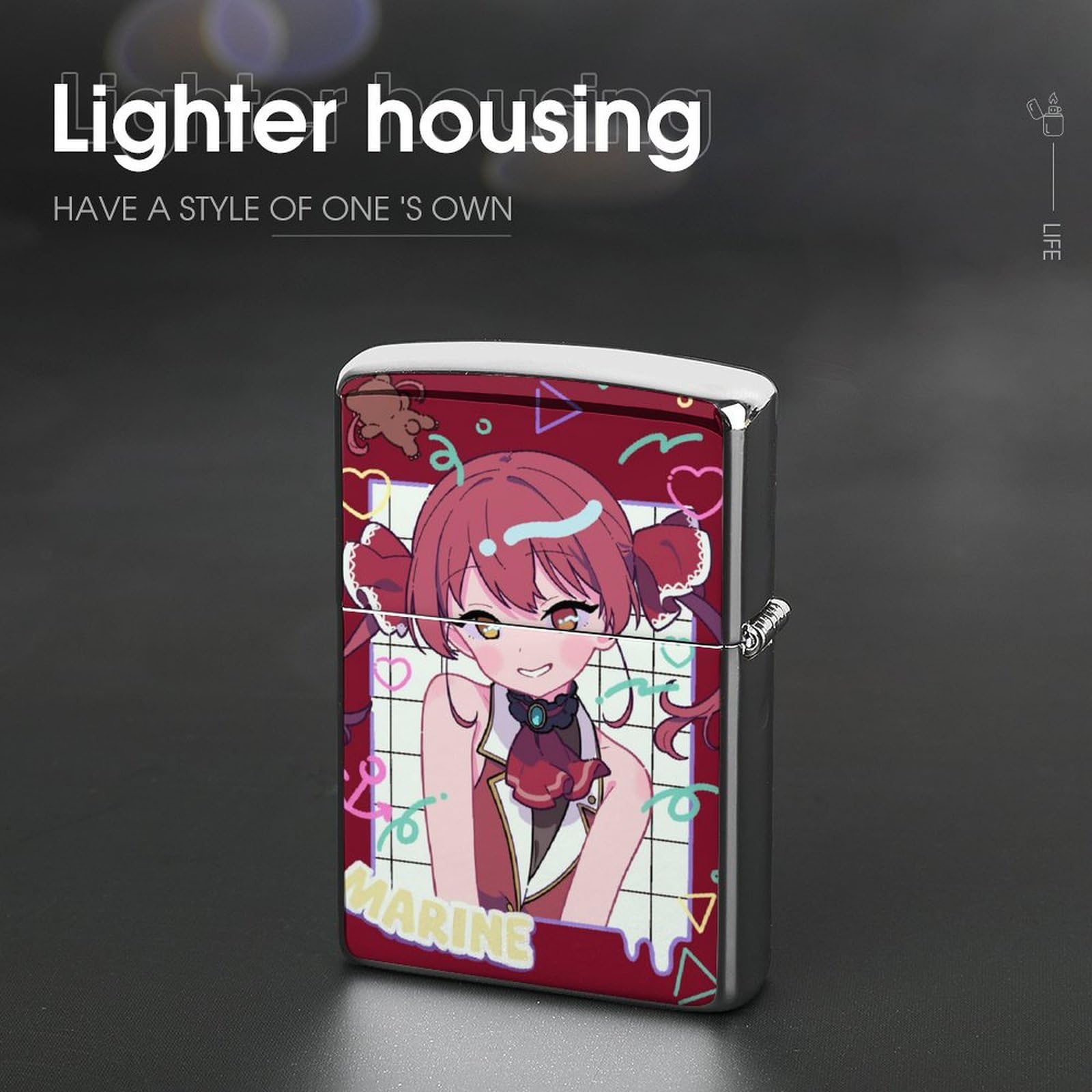 Amazon.co.jp: ジッポライターケース Zippo兼用ケース 両面印刷 VTuber