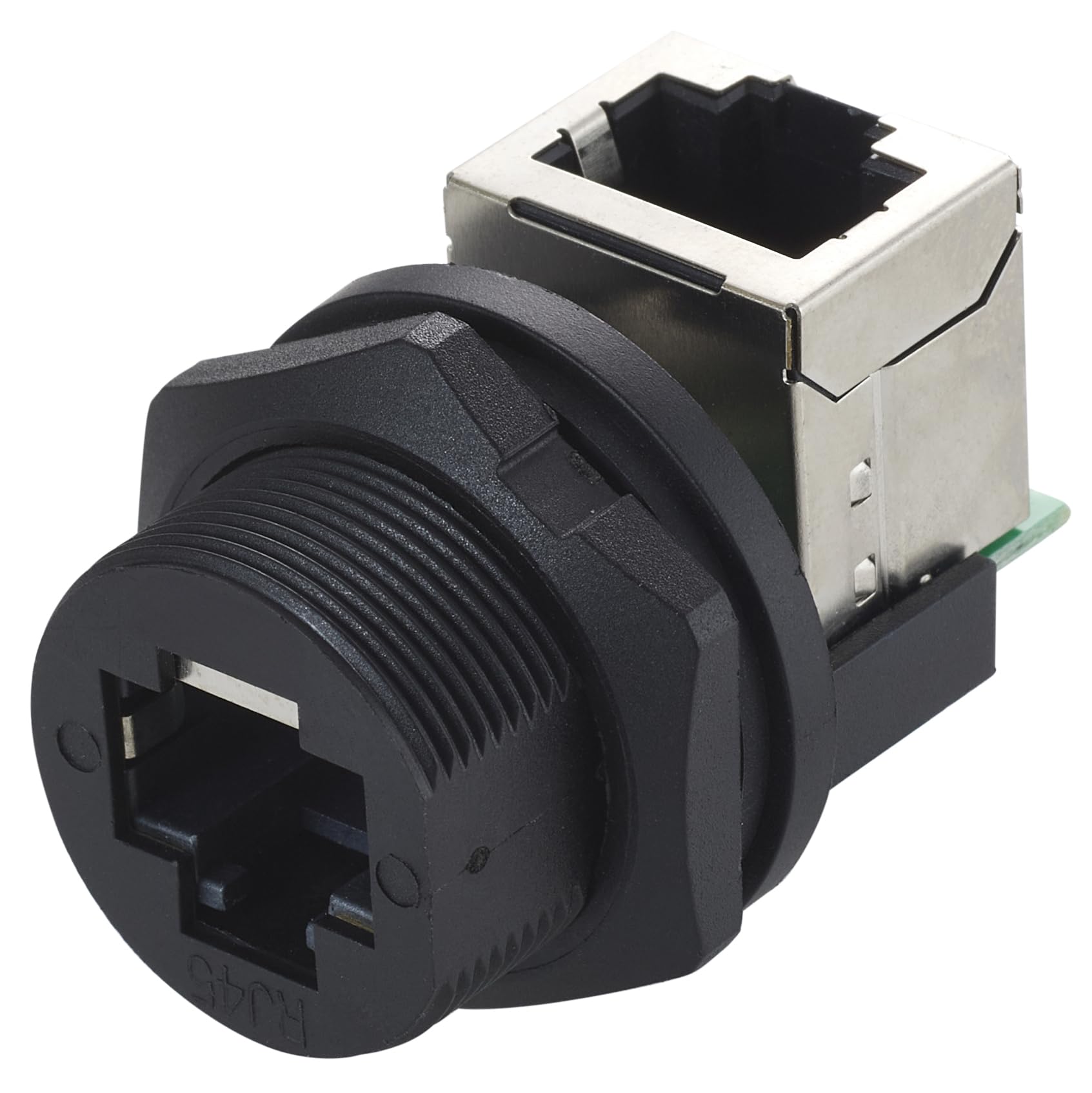 Amazon.co.jp: Entaniya RJ45 防水パネルマウントコネクタ L型 メス