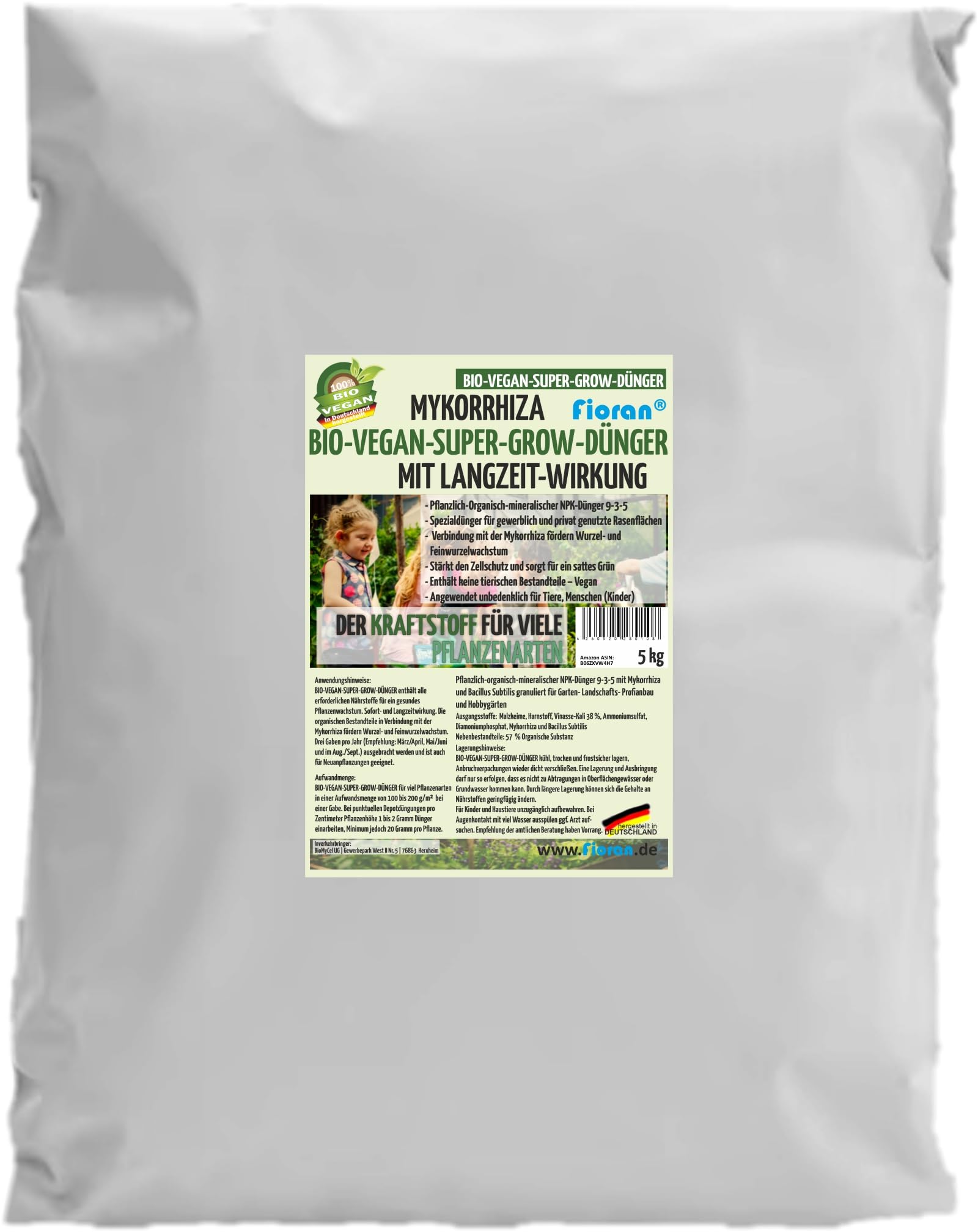 Super Grow mit Mykorrhiza organischer Bio-Vegan Intensiv Dünger Langzeitwirkung (5)