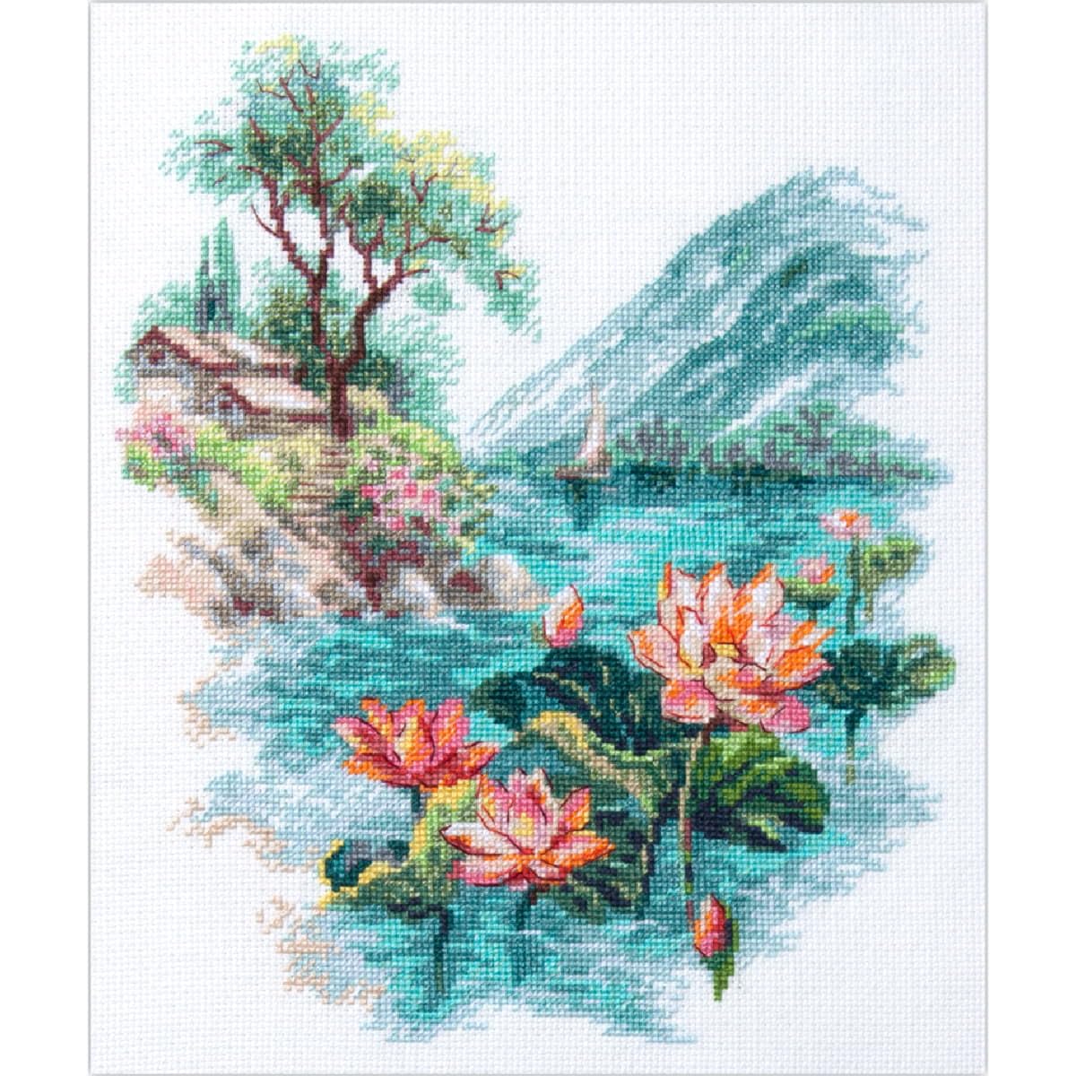 Magic Needle 22x26cm Flower Flowering Cross Stitch Kit