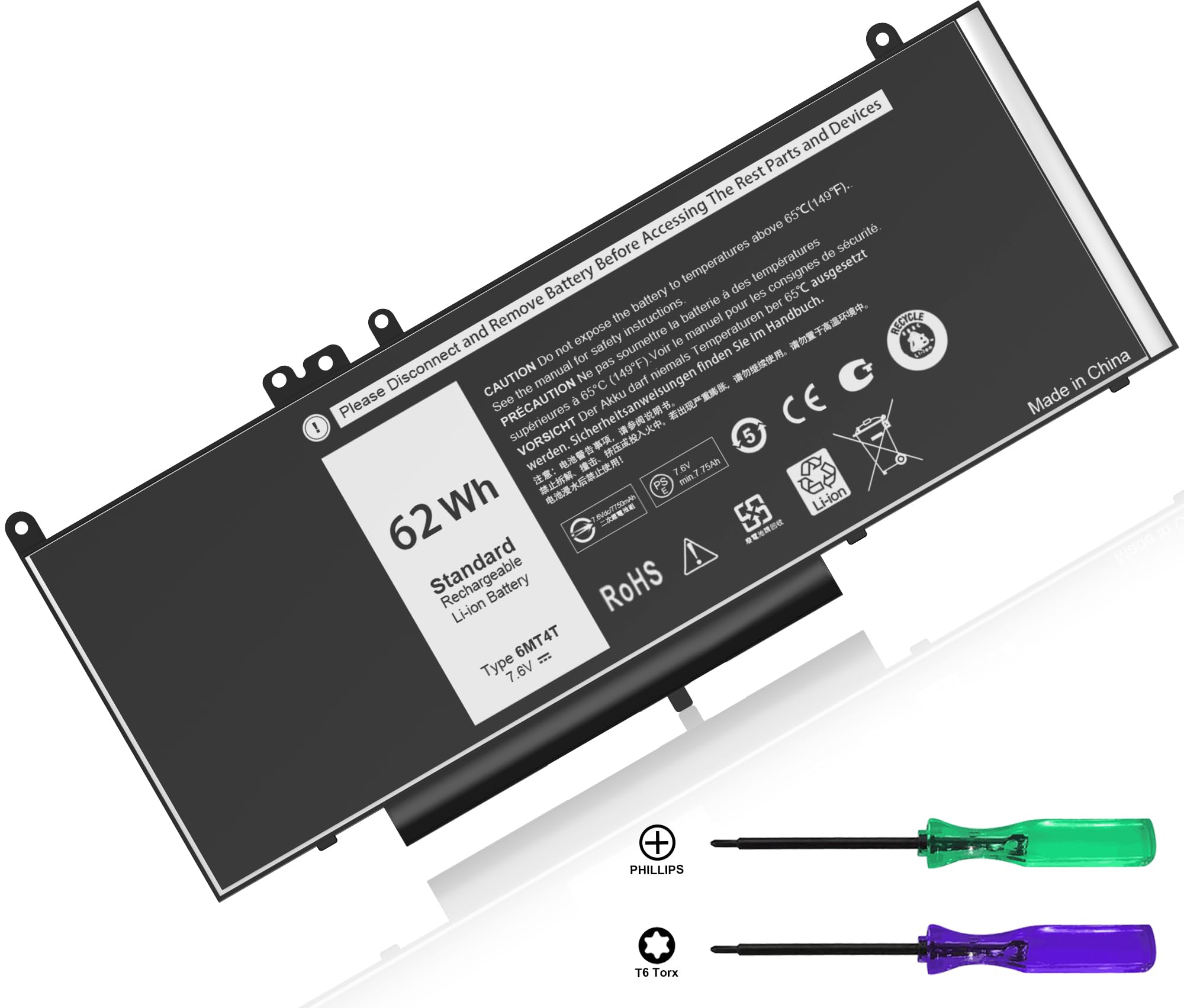 COWOOGMZ Latitude E5470 E5570 Battery 6MT4T Battery Replacement for Dell Latitude 14 5470 E5470 15 5570 E5570 Precision 15 3510 M3510 Series Notebook