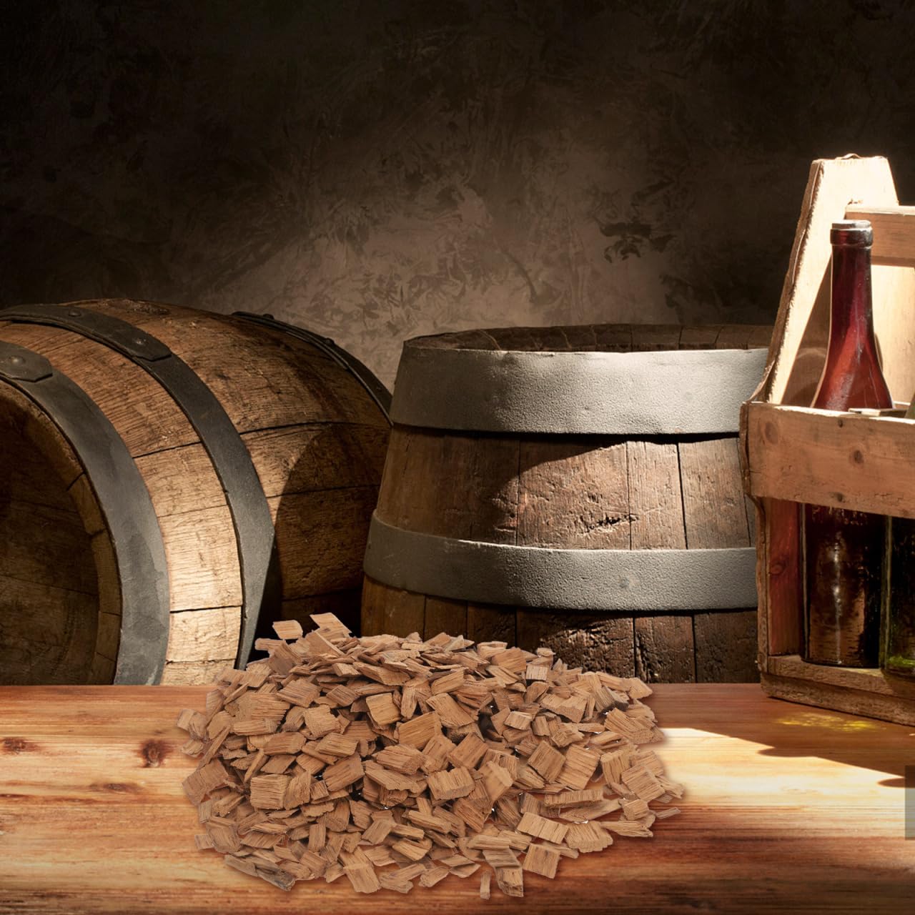 HEMOTON 1 Paquete Virutas De Roble Elaboración De Vino De Roble Piezas De Roble Astillas De Roble para Elaboración De Vino Suministros De Elaboración De Cerveza Parilla Francia