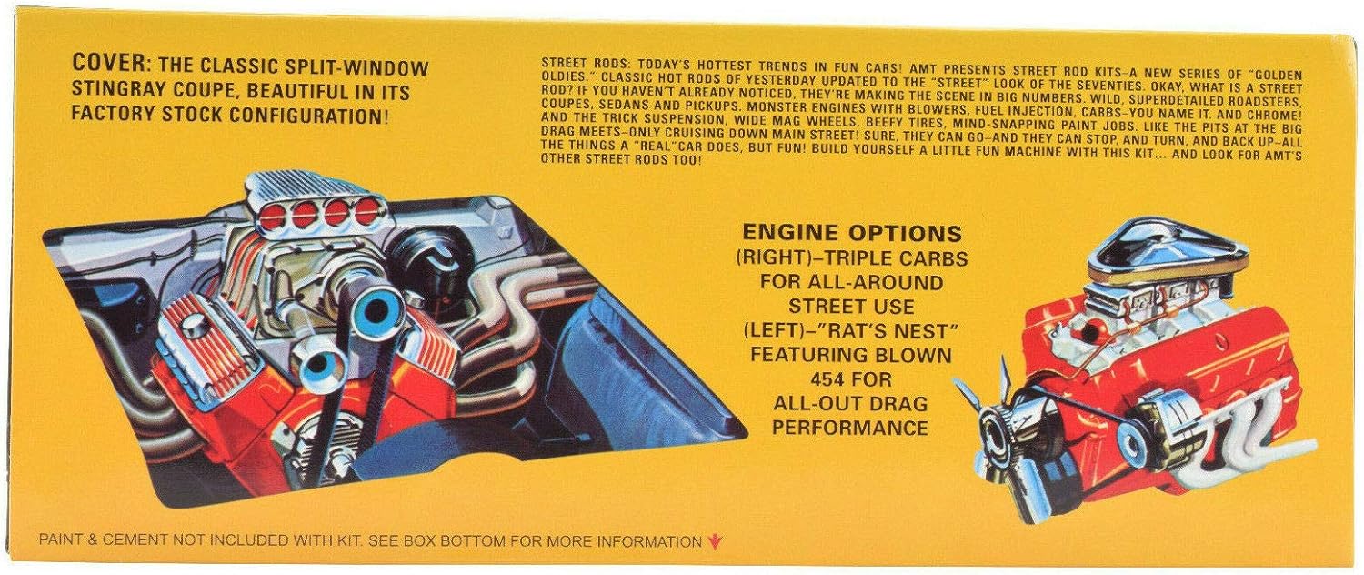 AMT/Premium Hobbies 1963 Corvette Sting Ray 1:25 Plastic Model Car Kit CP7728 - Image 4