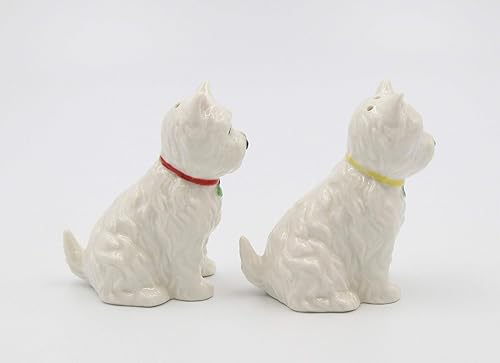 Miniatura 6 de Juego de salero y pimentero de cerámica de porcelana fina West Highland White Terrier Western Terrier Westie Dog - Juego de salero y pimentero,