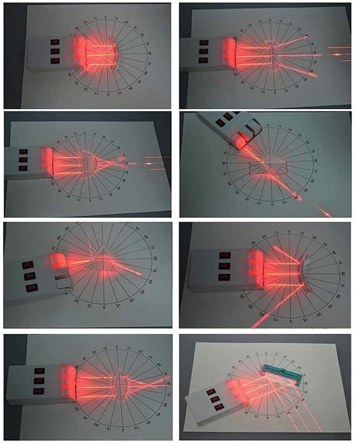 The Three Primary Colors of Light Small Hole Imaging Experiment Concave Lens Imaging Inverted Magnification Experiment Convergence of Light by Semicircular Convex Lenses Refraction