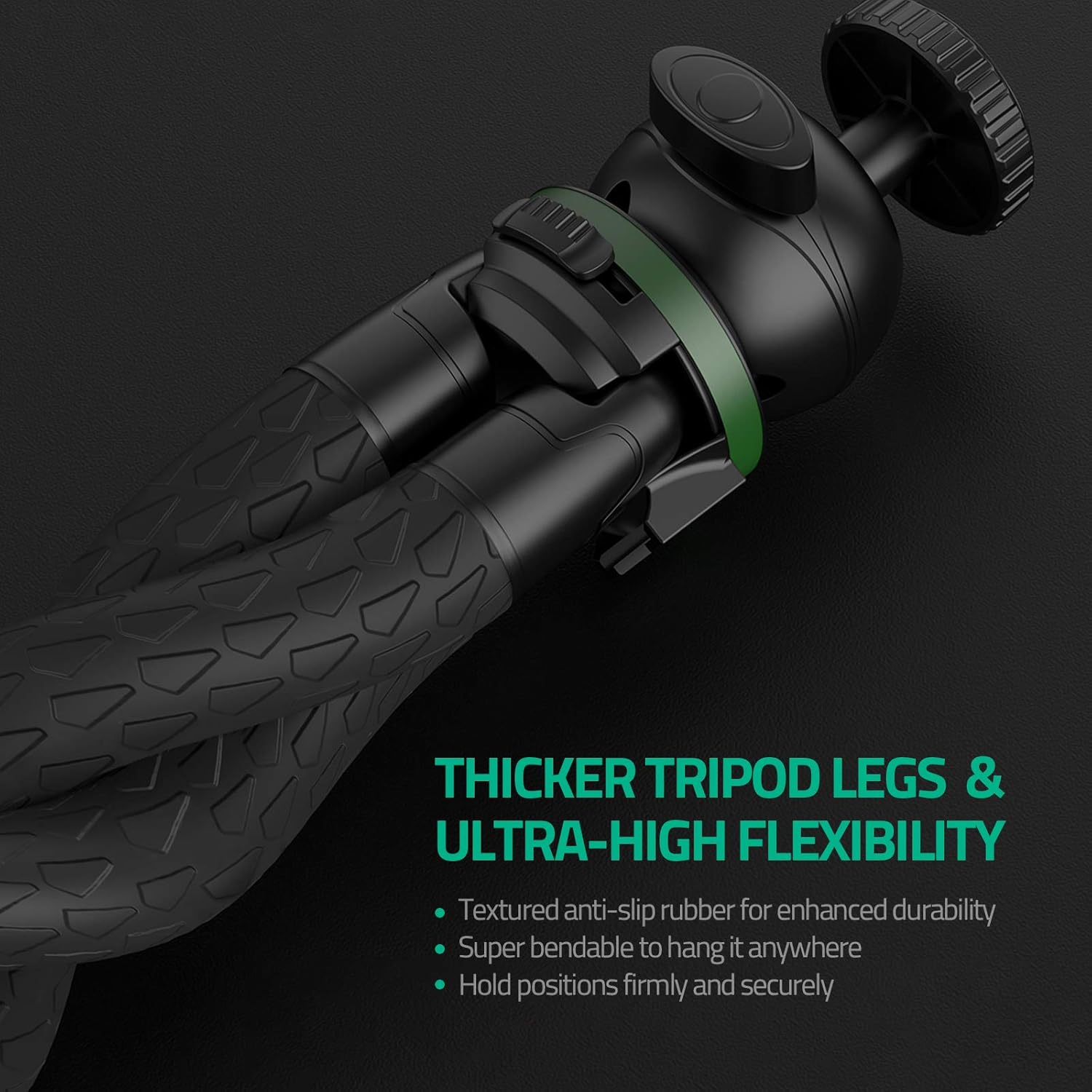 Get Popular Offer Mini Tripod with Premium Legs, TECELKS Flexible Tripod with High Toughness for DSLR/Sports Camera, Portable Phone Tripod Stand with Upgraded Wireless Shutter, Suitable for Travel, Selfie, Vlogging