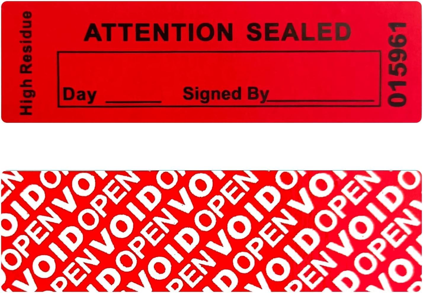 320 pcs Total Transfer Tamper Evident Security Warranty Void Seals/Stickers with Serial Numbers High Security Tamper Proof for Reusable Package(1 x 3.35Inches,red)