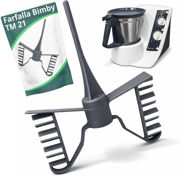 NAMAI - Farfalla Bimby TM21, Ricambio 100% Compatibile, Materiale Plastica ABS Alimentare, Ricambi Bimby TM21, Facile da Installare (Farfalla TM21) - 1