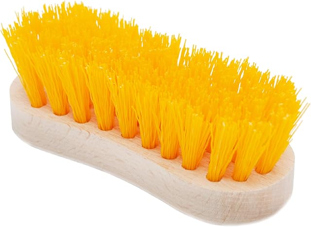 Scrubbing Brush Heavy Duty - Hand Scrubber Brush, Hard Bristle Carpet Brush, Wooden Cleaning Brush With Stiff Bristles, Decking Scrubbing Brushes, Floor Cleaner