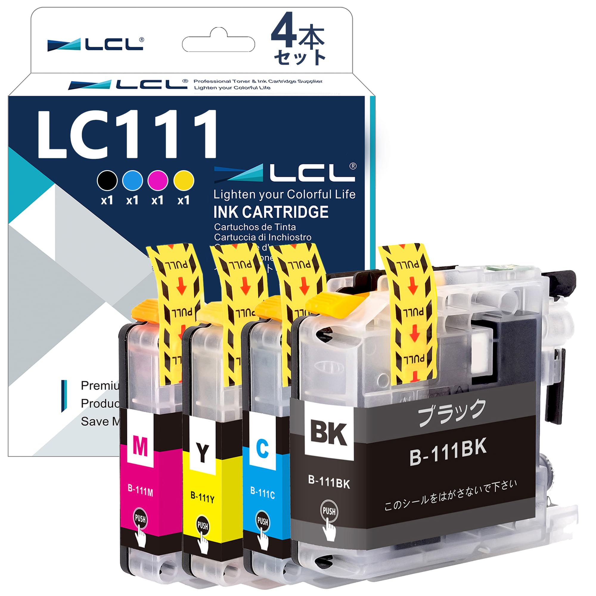 Amazon.co.jp: LCL Brother用 LC111-4PK LC111 LC111BK LC111C LC111M